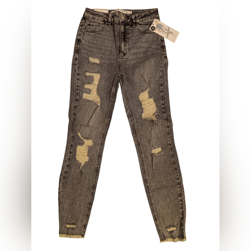 Distressed Black Jeans